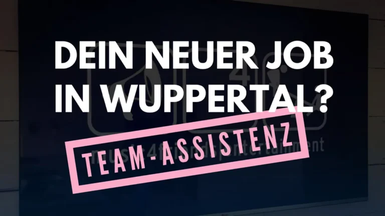 Teamassistenz gesucht in Wuppertal für administrative Unterstützung.